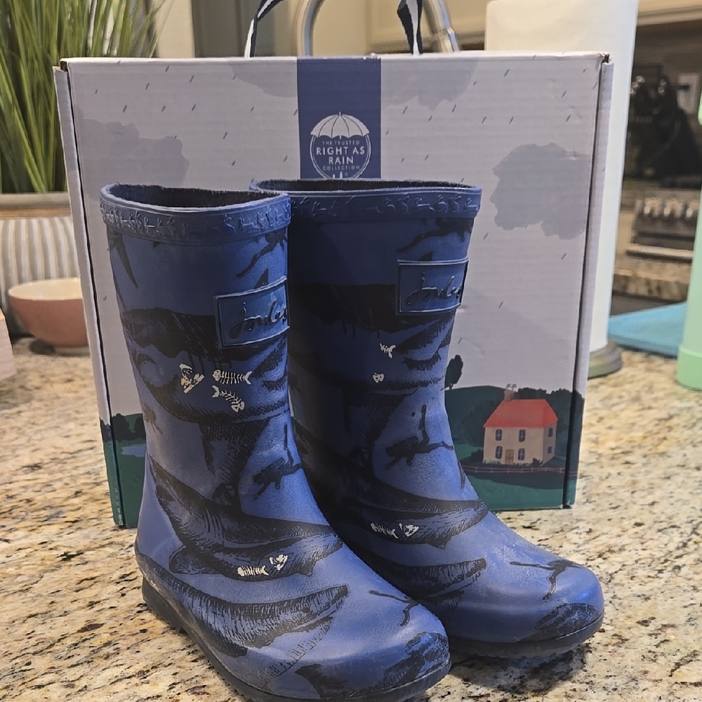 Joules Kids Blue Rain Boots